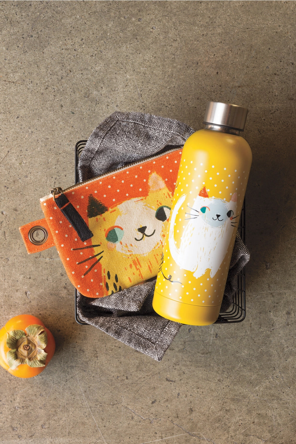 Meow Meow Cats Small Cotton Zipper Pouch