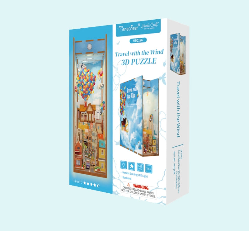 Diy Miniature House Book Nook Kit: Travel with the Wind