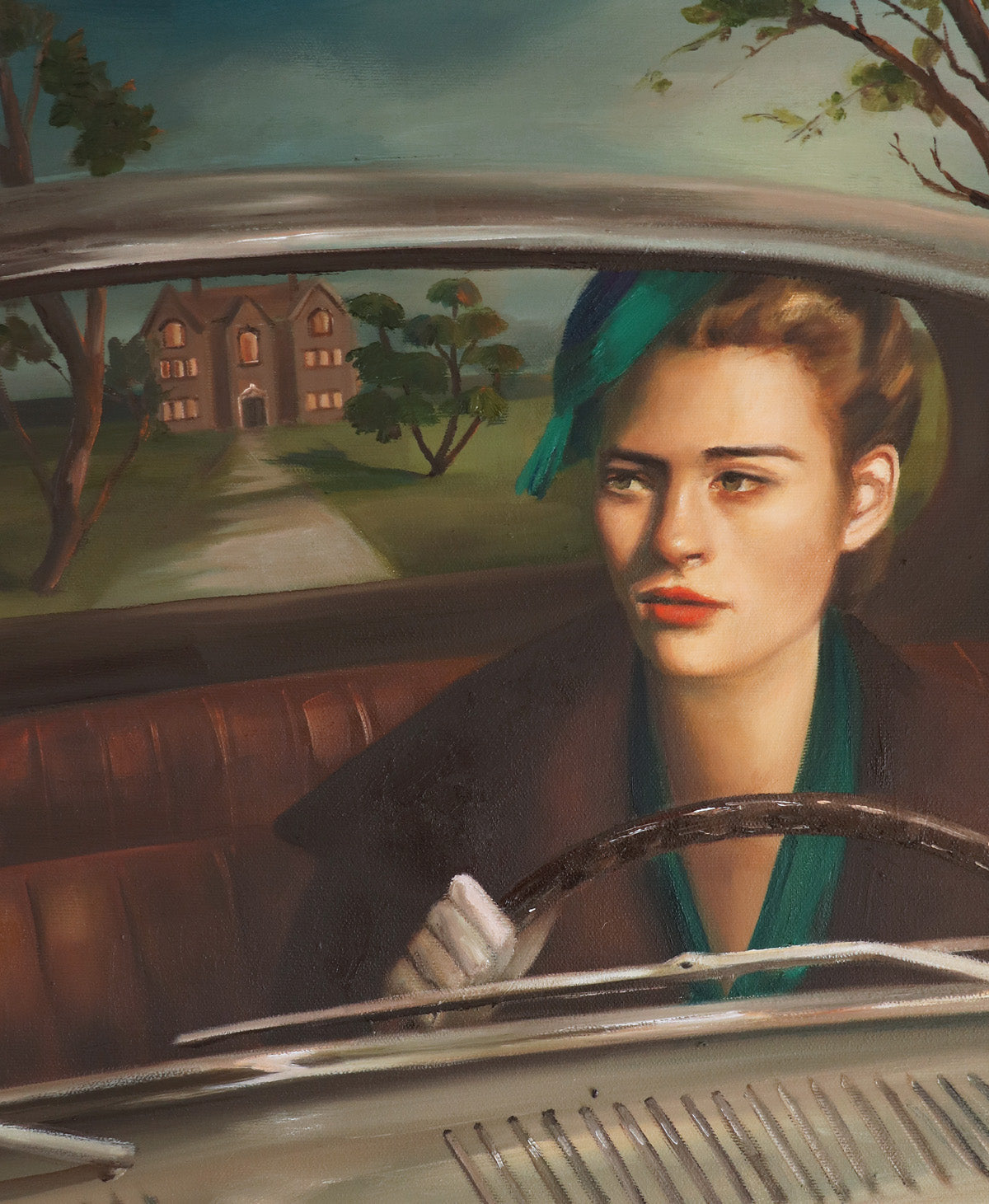 Escape from Thorncliffe Manor Open Edition Print by Janet Hill