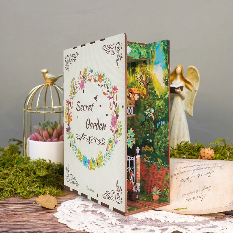 Diy Miniature House Book Nook Kit: Secret Garden