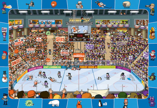 Kids Hockey 100 Piece Jigsaw Puzzle
