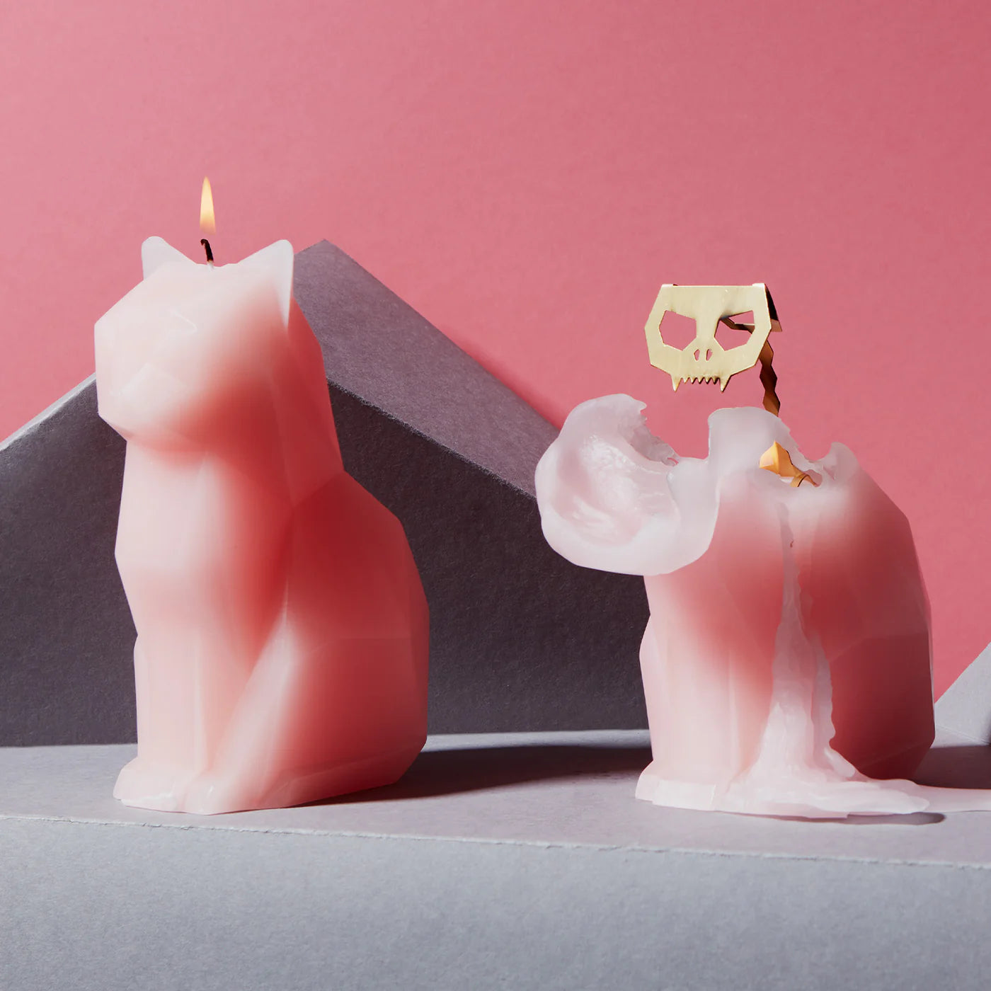 PyroPet Kisa Pink - Cat Candle