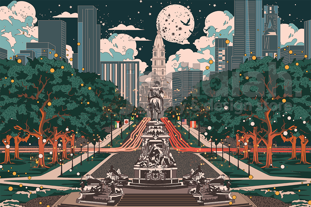 Ben Franklin Parkway Print