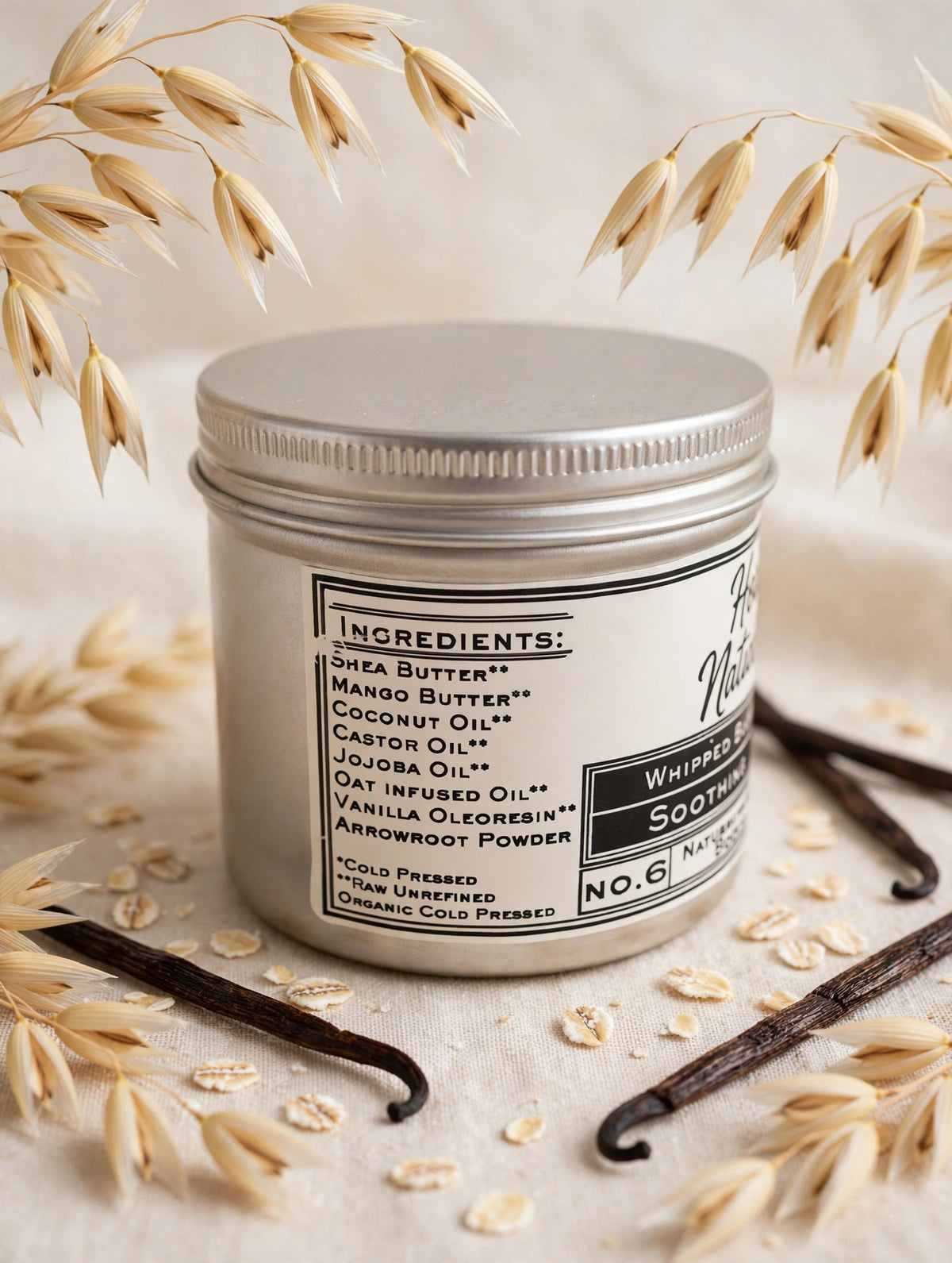 Soothing Vanilla Oatmeal Body Butter – 10 oz