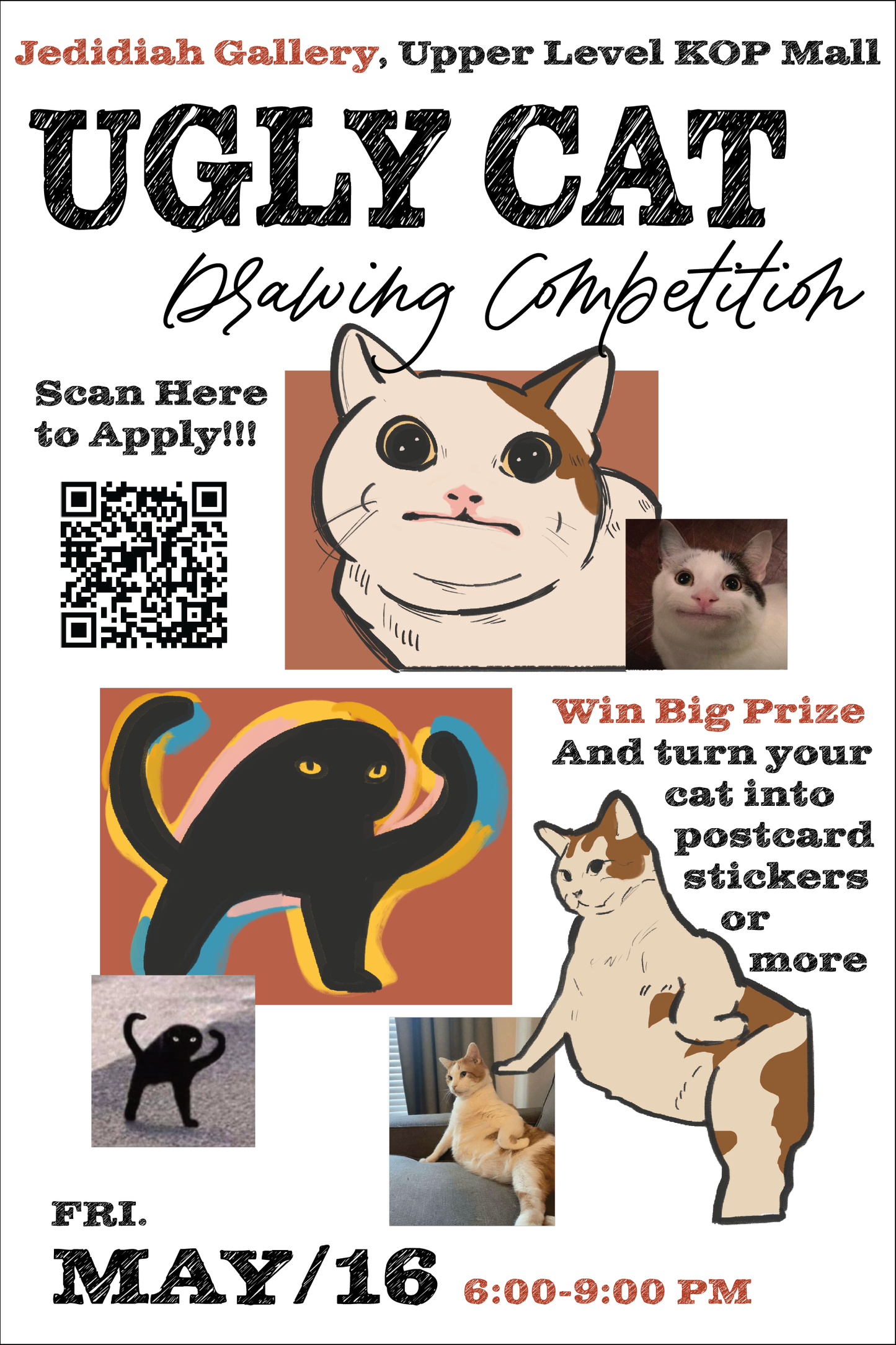 May 16th | Ugly Cat Drawing Competition !!!