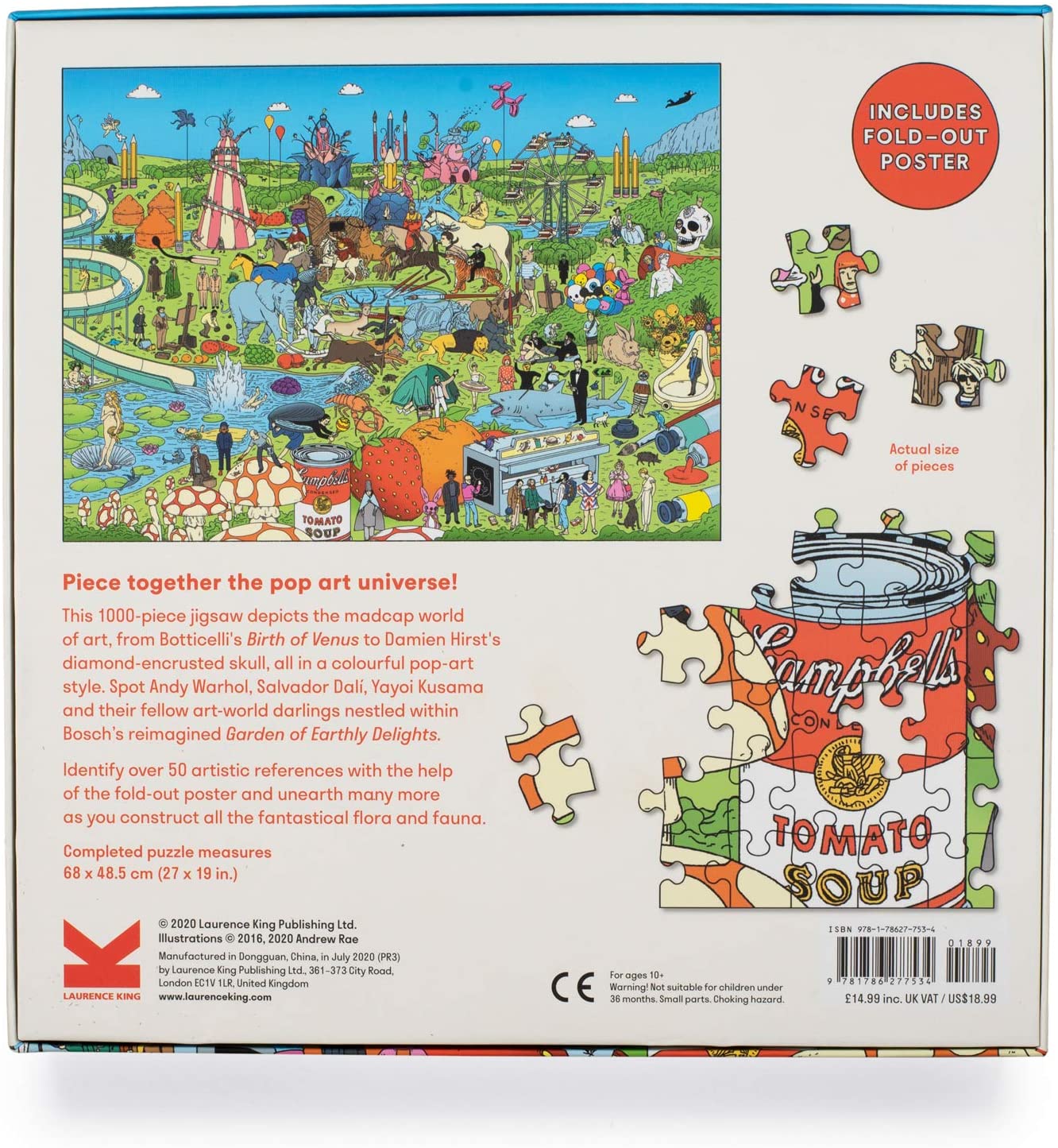 Pop Art Puzzle - Make The Jigsaw and Spot The Artists - 1000 Piece Jigsaw Puzzle