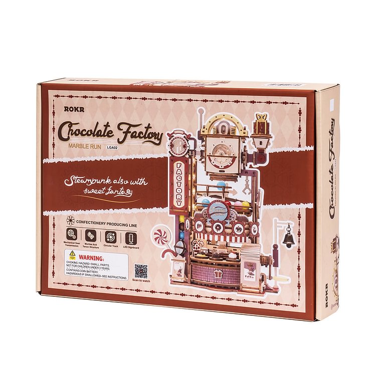 Chocolate Factory Marble Run 3D Wooden Puzzle LGA02