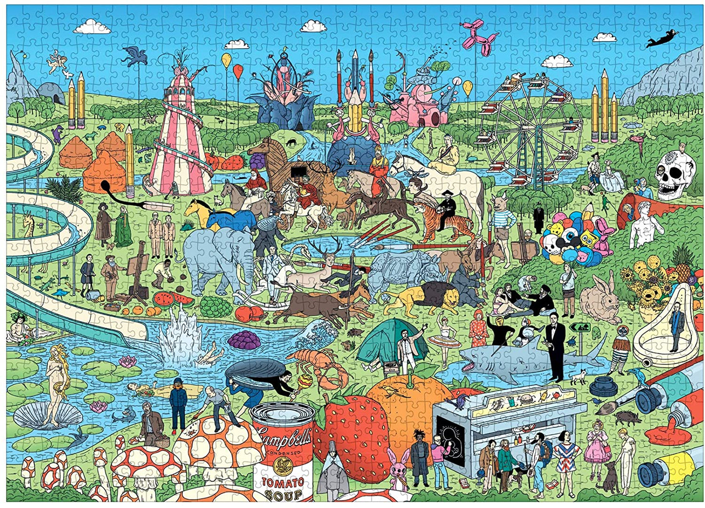 Pop Art Puzzle - Make The Jigsaw and Spot The Artists - 1000 Piece Jigsaw Puzzle