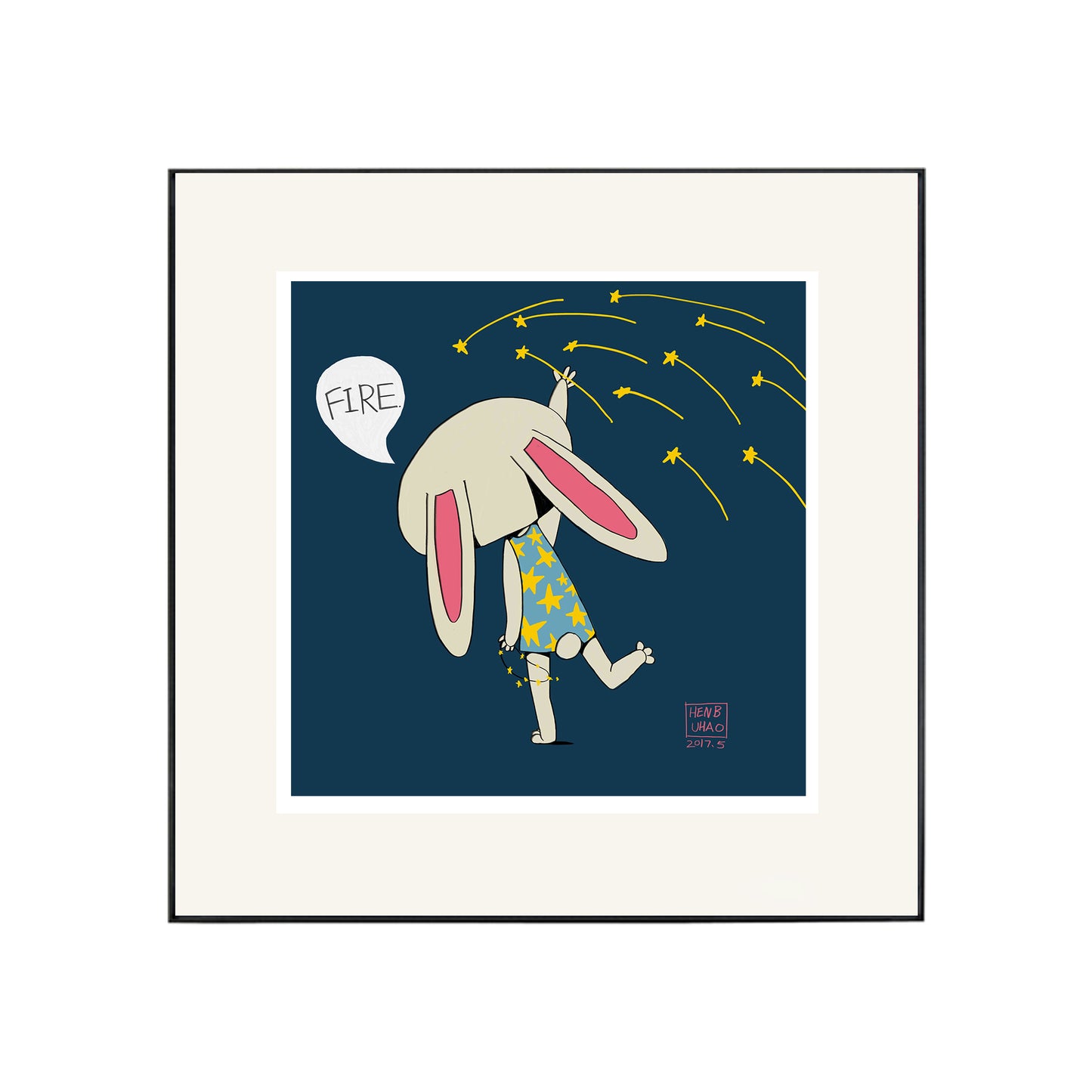 HENBUHAO Bunny Print