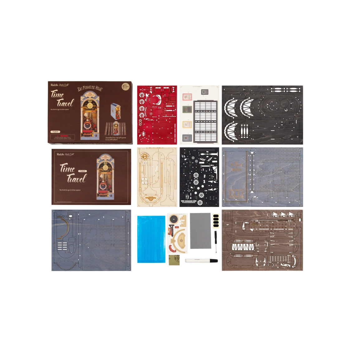 DIY Miniature House Book Nook Kit: Time Travel