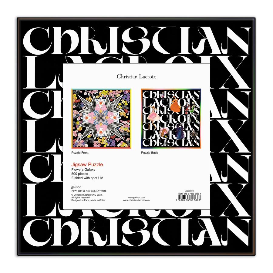 Christian Lacroix Flowers Galaxy Double-Sided 500 Piece Jigsaw Puzzle