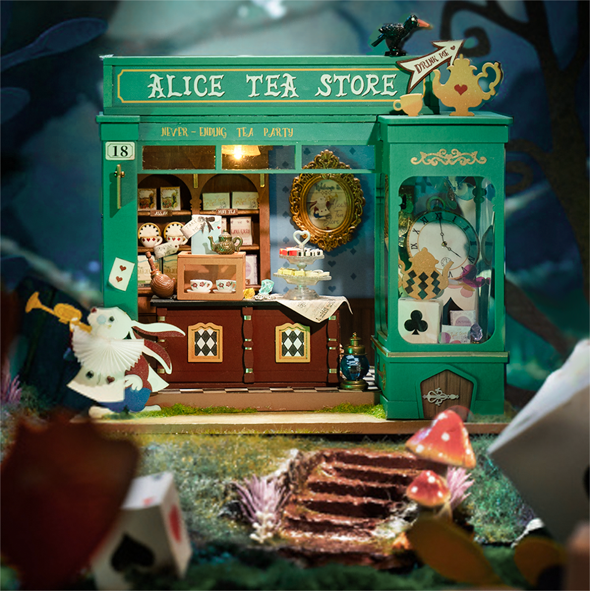 DG156 Alice’s Tea Store DIY Miniature House