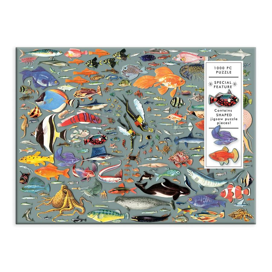 The Deepest Dive 1000 Piece Puzzle, with Shaped Pieces