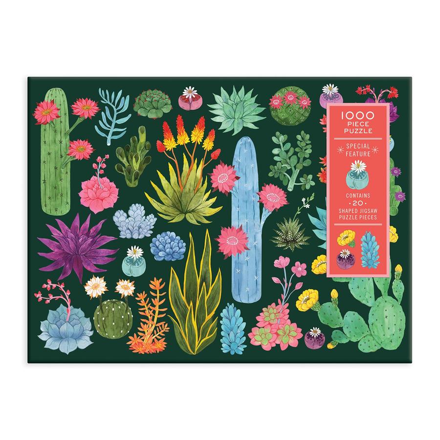 The Desert Flora 1000 Piece Puzzle with Shaped Pieces.