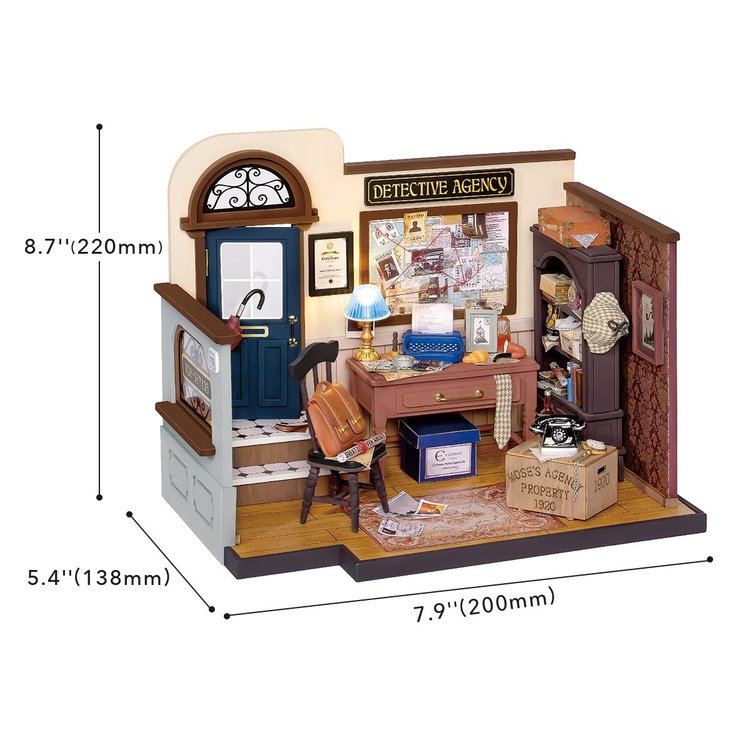 Mose's Detective Agency DIY Miniature House Kit DG157