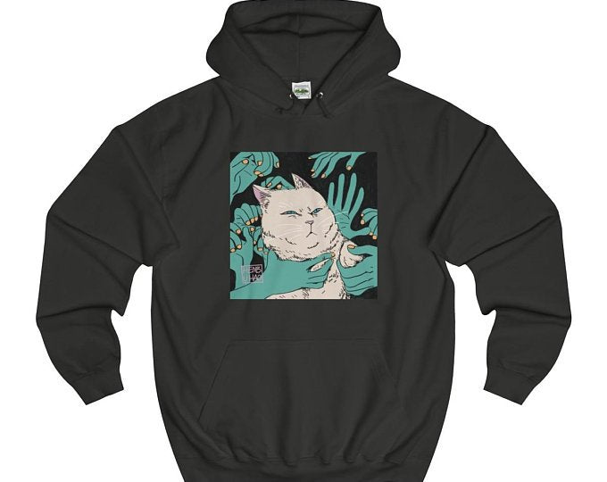 Black HENBUHAO Cat Hoodie