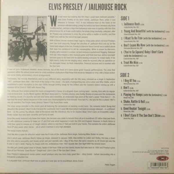 Elvis Presley - Jailhouse Rock (Not Now Music) (180g) (Colored vinyl)