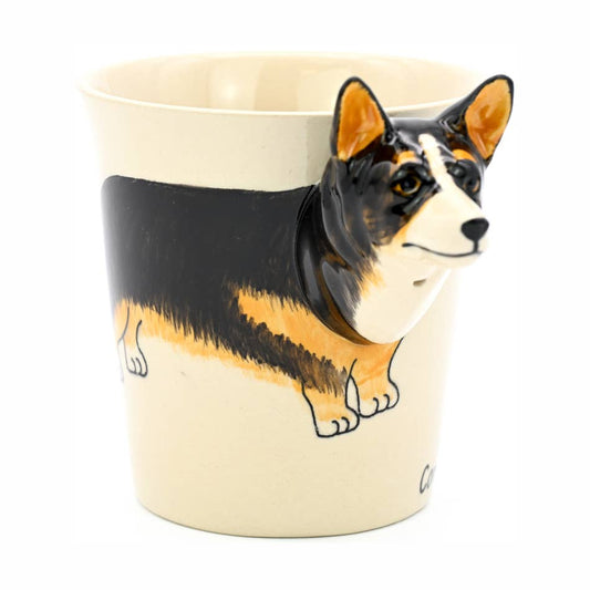 BLACK Corgi Black Mug 10 oz