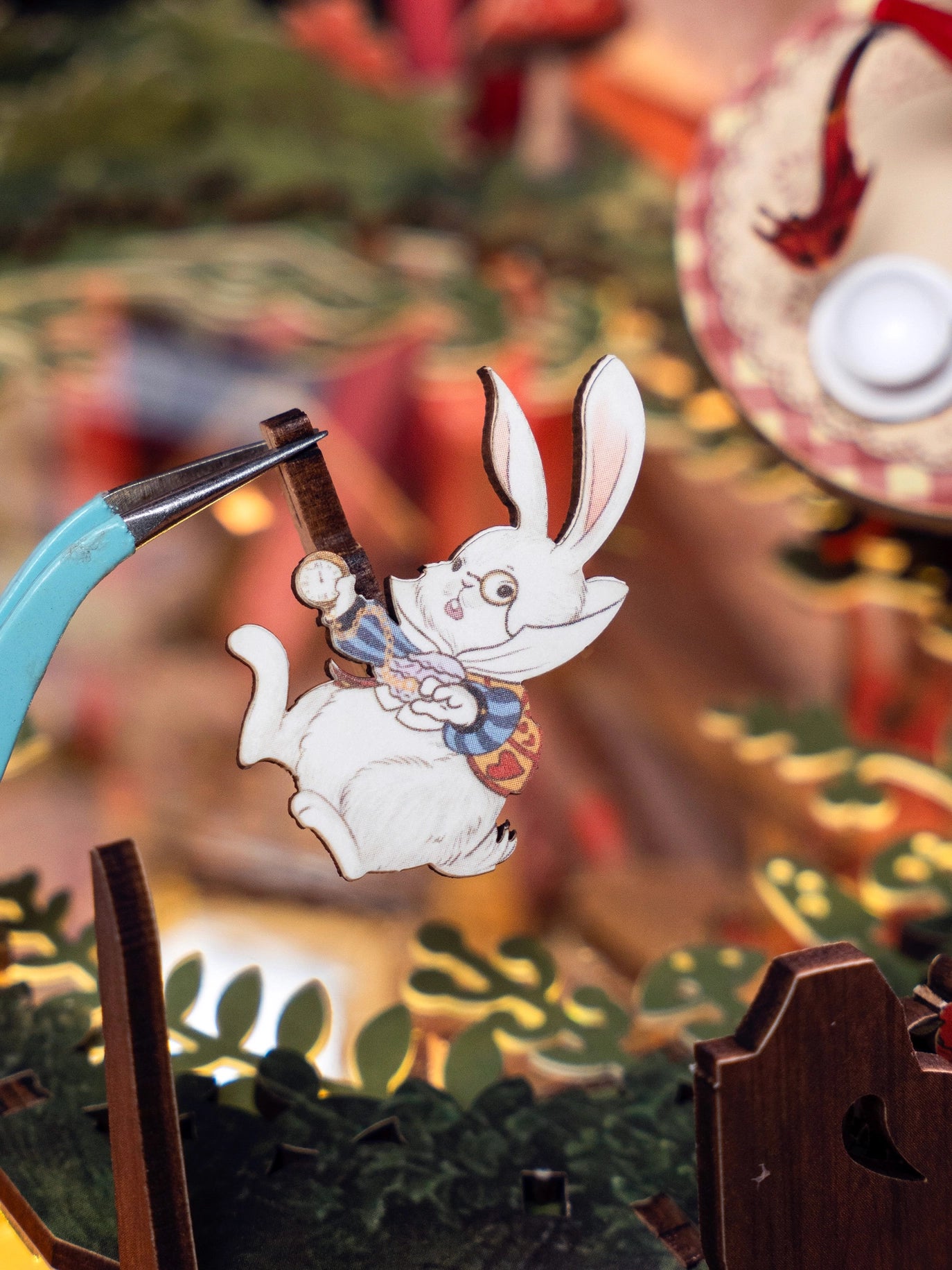 Fall Into Wonder - DIY Book Nook Kit (Alice in Wonderland Miniature)