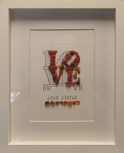 Philadelphia Themed Crystal Art 10"x8"