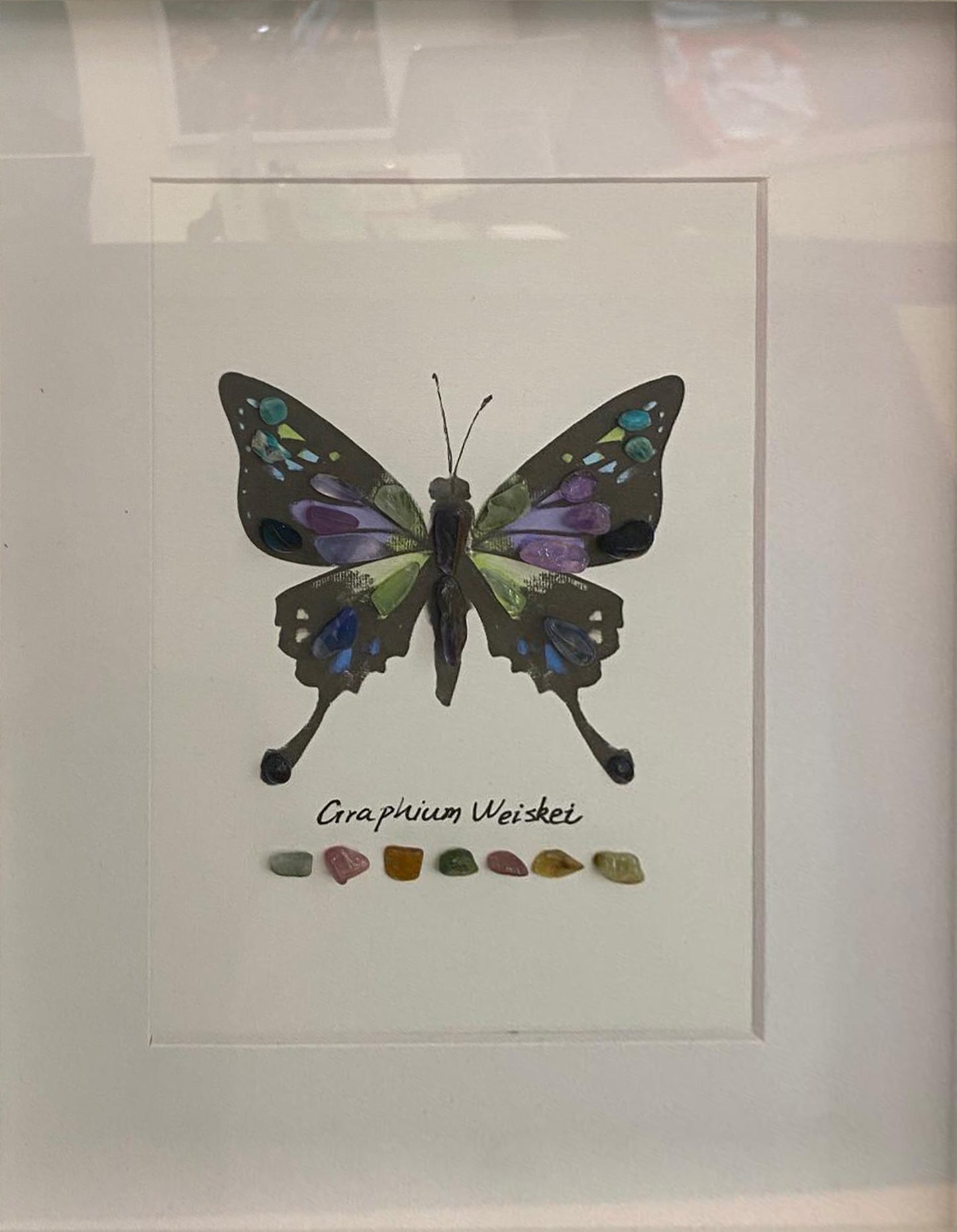 Black Butterfly Crystal Art