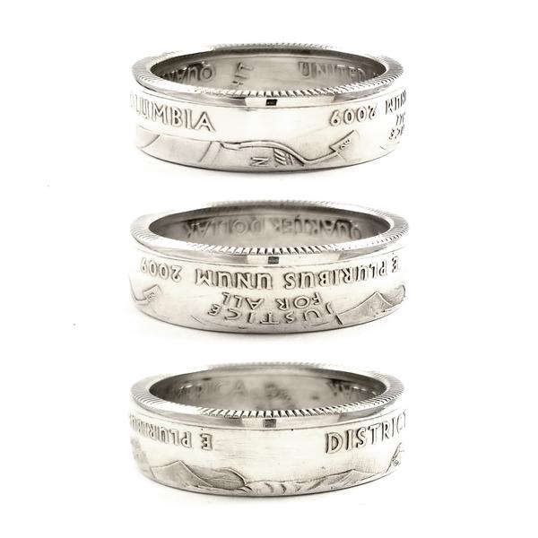 90% Sliver District of Columbia Quarter Ring (Antique Style)