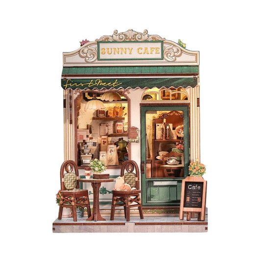 Sunny Café - DIY Book Nook Kit (Miniature Street Café)