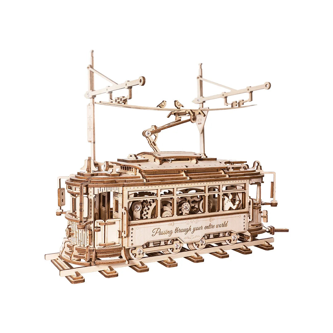 Classic City Tram 3D Wooden Puzzle LK801