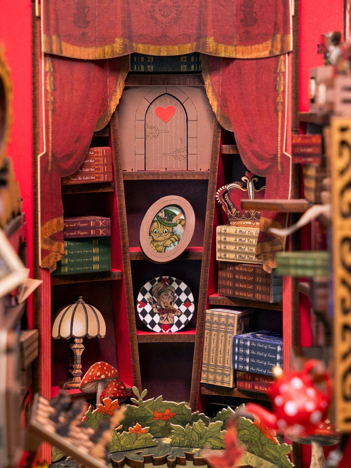 Fall Into Wonder - DIY Book Nook Kit (Alice in Wonderland Miniature)