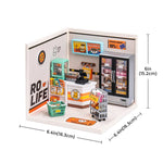 Super Creator Energy Supply Store Plastic DIY Miniature House Kit DW002