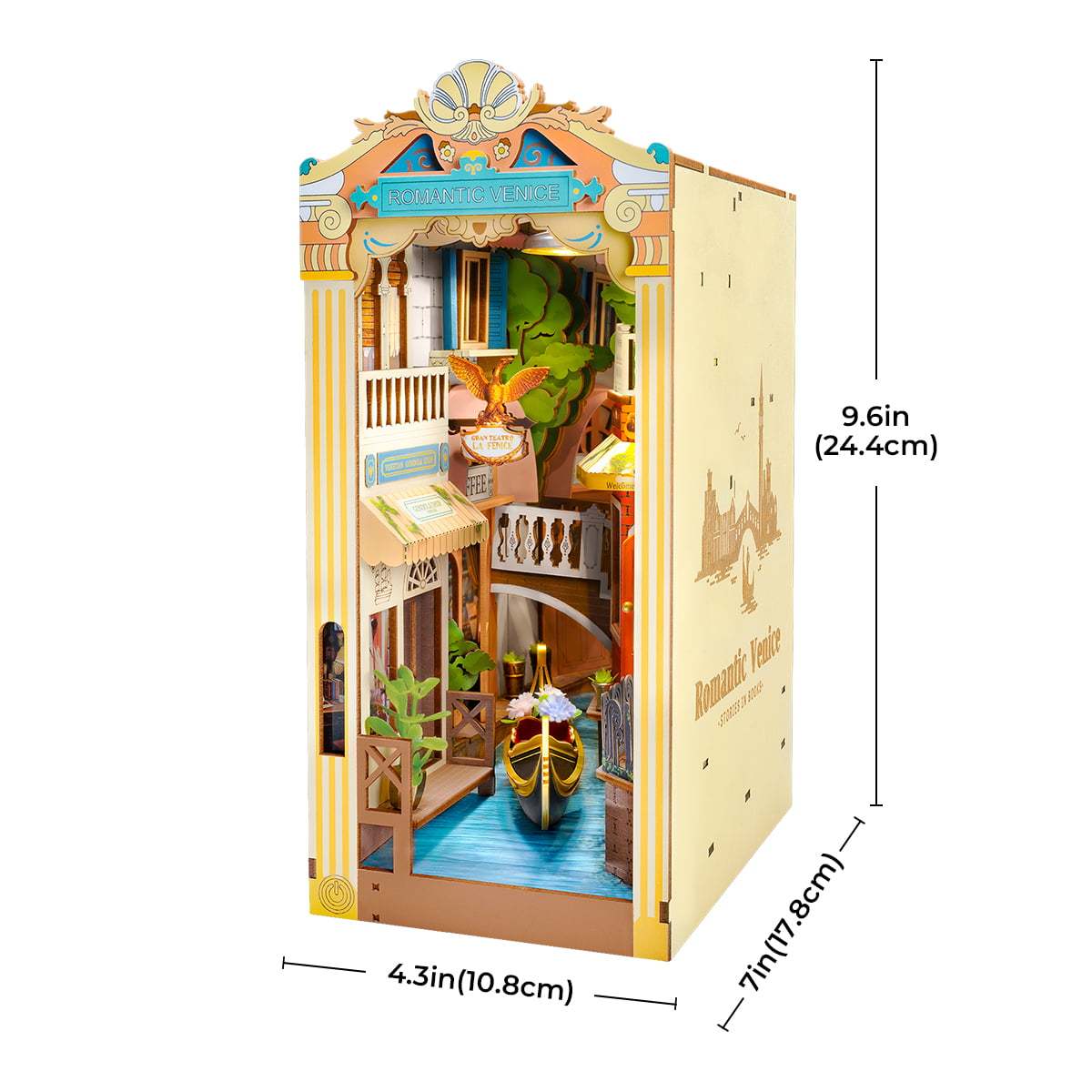 Diy Miniature House Book Nook Kit: Travel in Venice