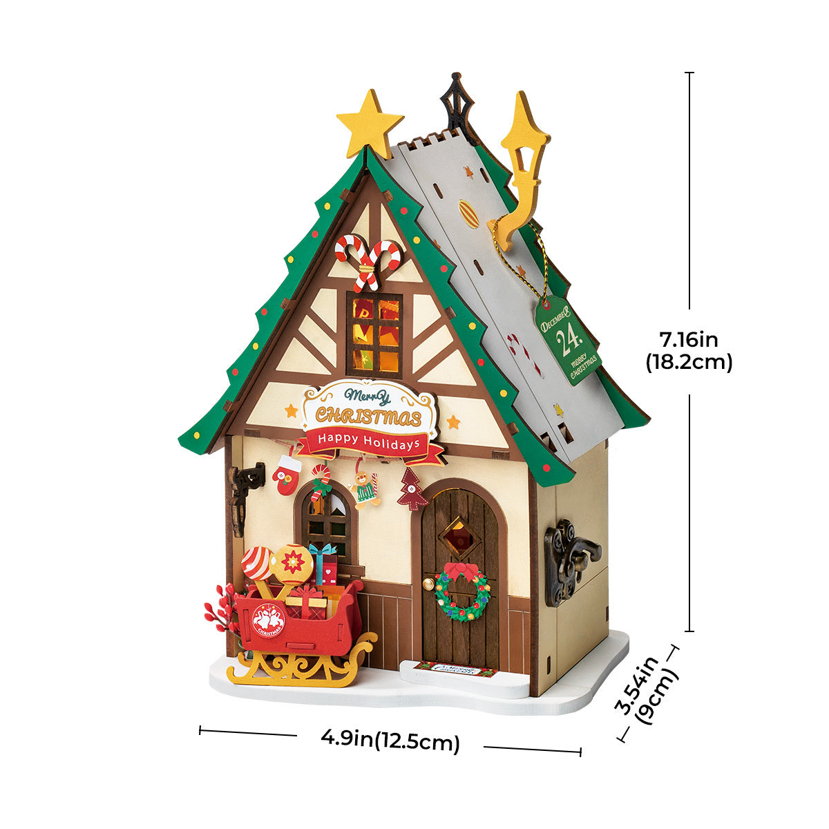 DIY Miniature House - Twinkling Christmas House