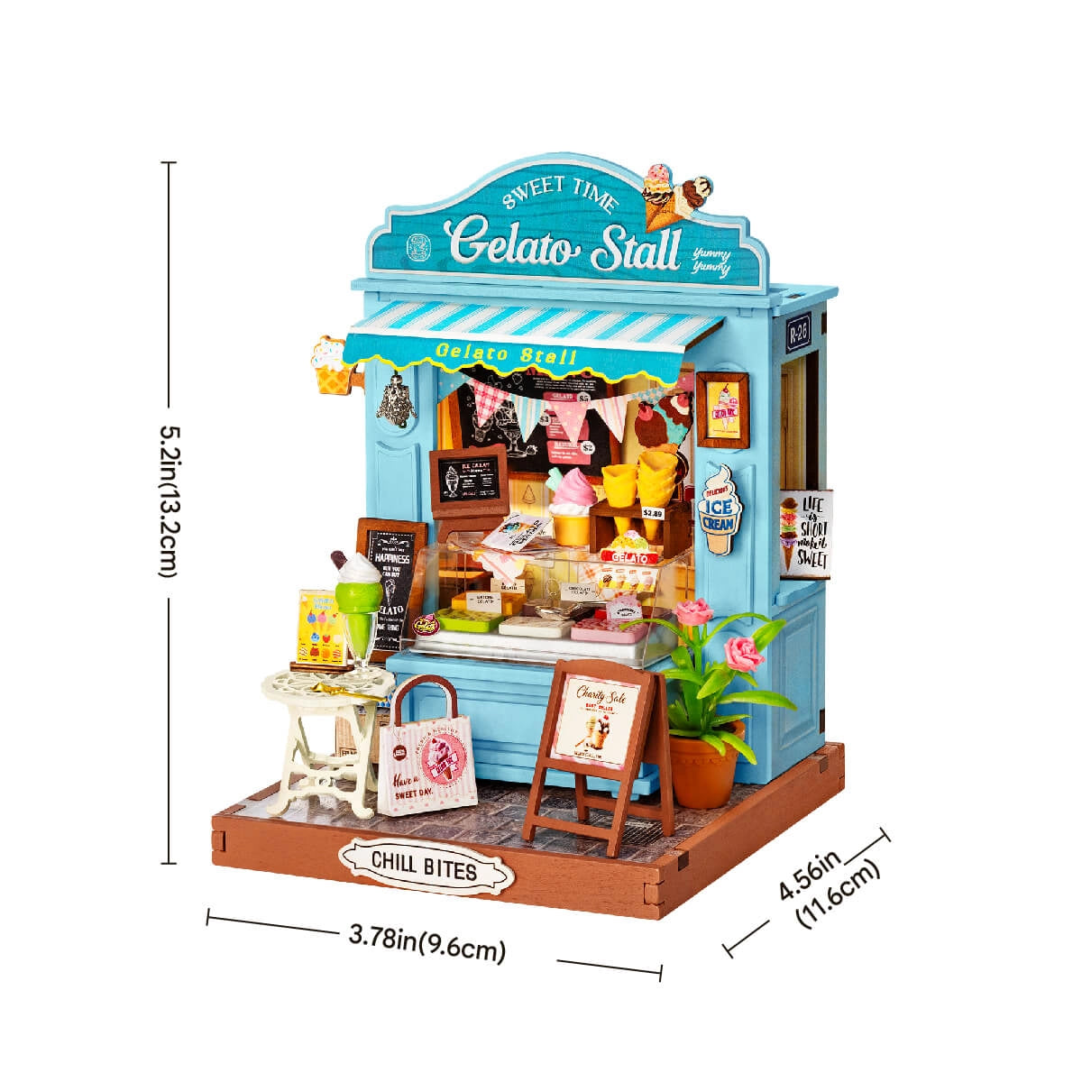 DIY Miniature House Kit – Chill Bites Gelato Stall