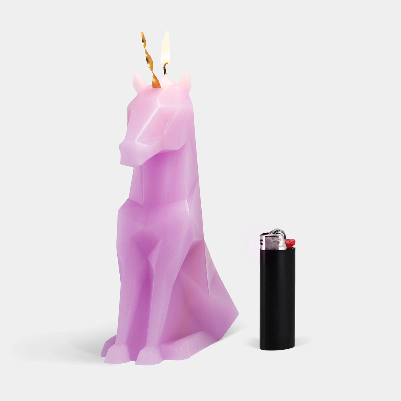 Pyropet Einar Unicorn Skeleton Candle - Lilac