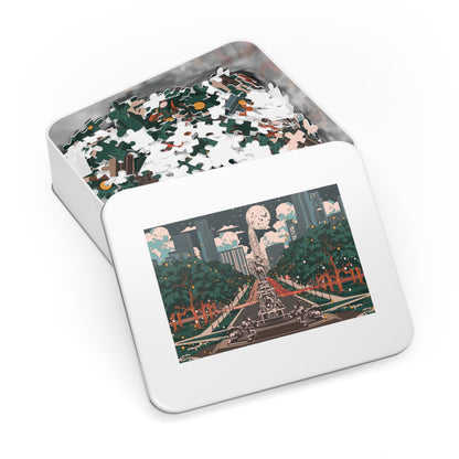 City Park Nightscape Jigsaw Puzzle (with Tin)