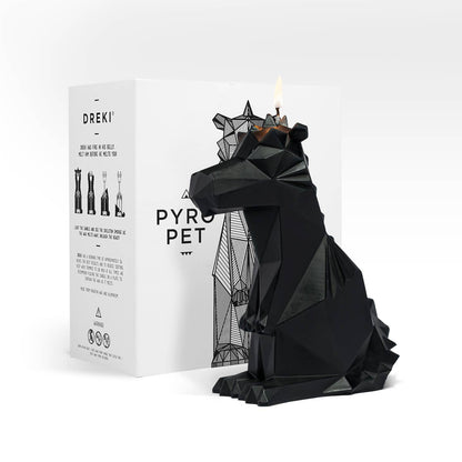 PyroPet Dreki Dragon Skeleton Candle - Black