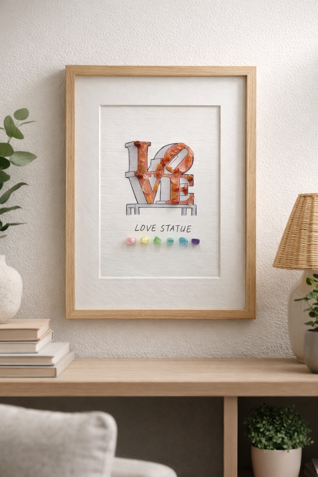 Philadelphia Themed Crystal Art 10"x8"