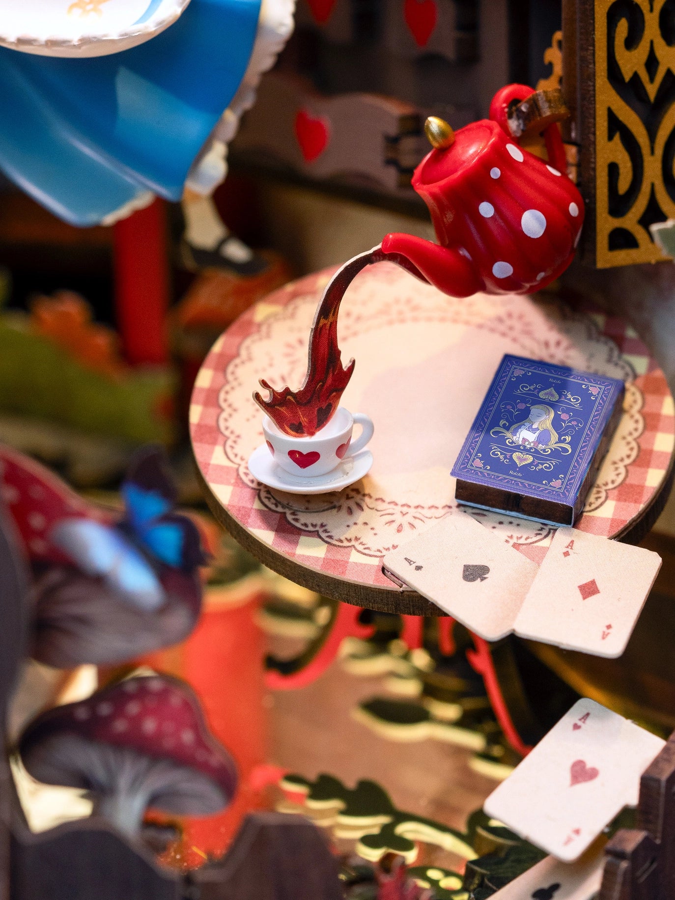 Fall Into Wonder - DIY Book Nook Kit (Alice in Wonderland Miniature)