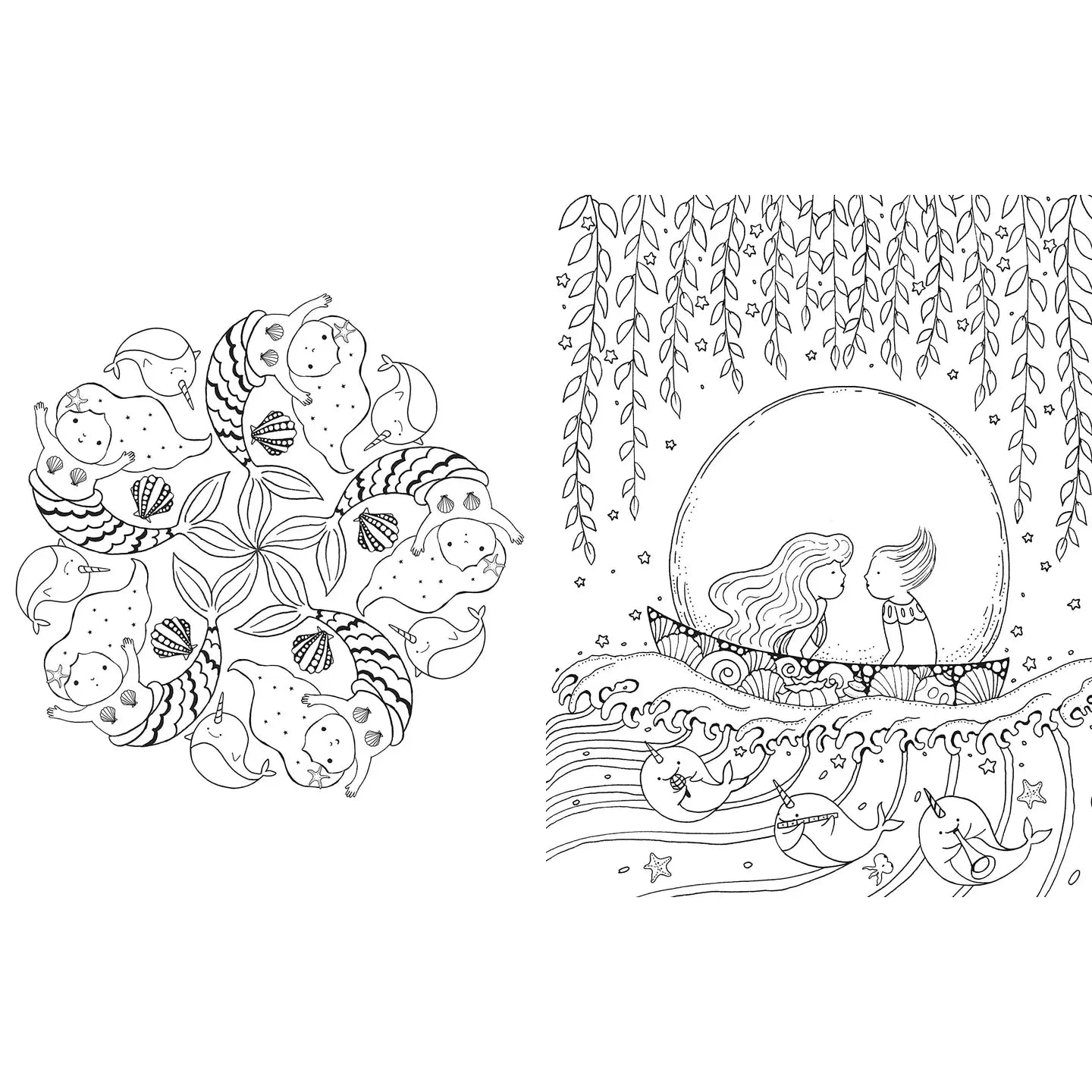A Million Mermaids Coloring Book