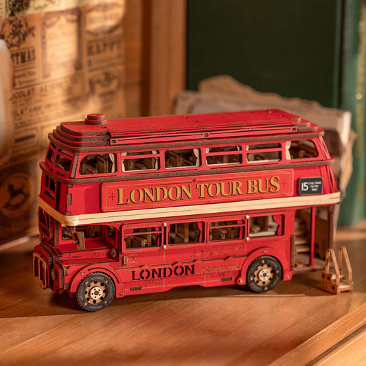 3D Wooden Puzzle - London Bus