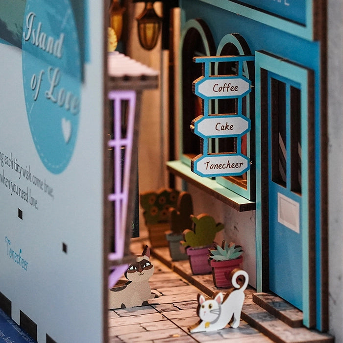 Diy Miniature House Book Nook Kit: Island of Love