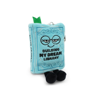 "Building My Dream Library" Book Plush Bag Charm - Binge Reader