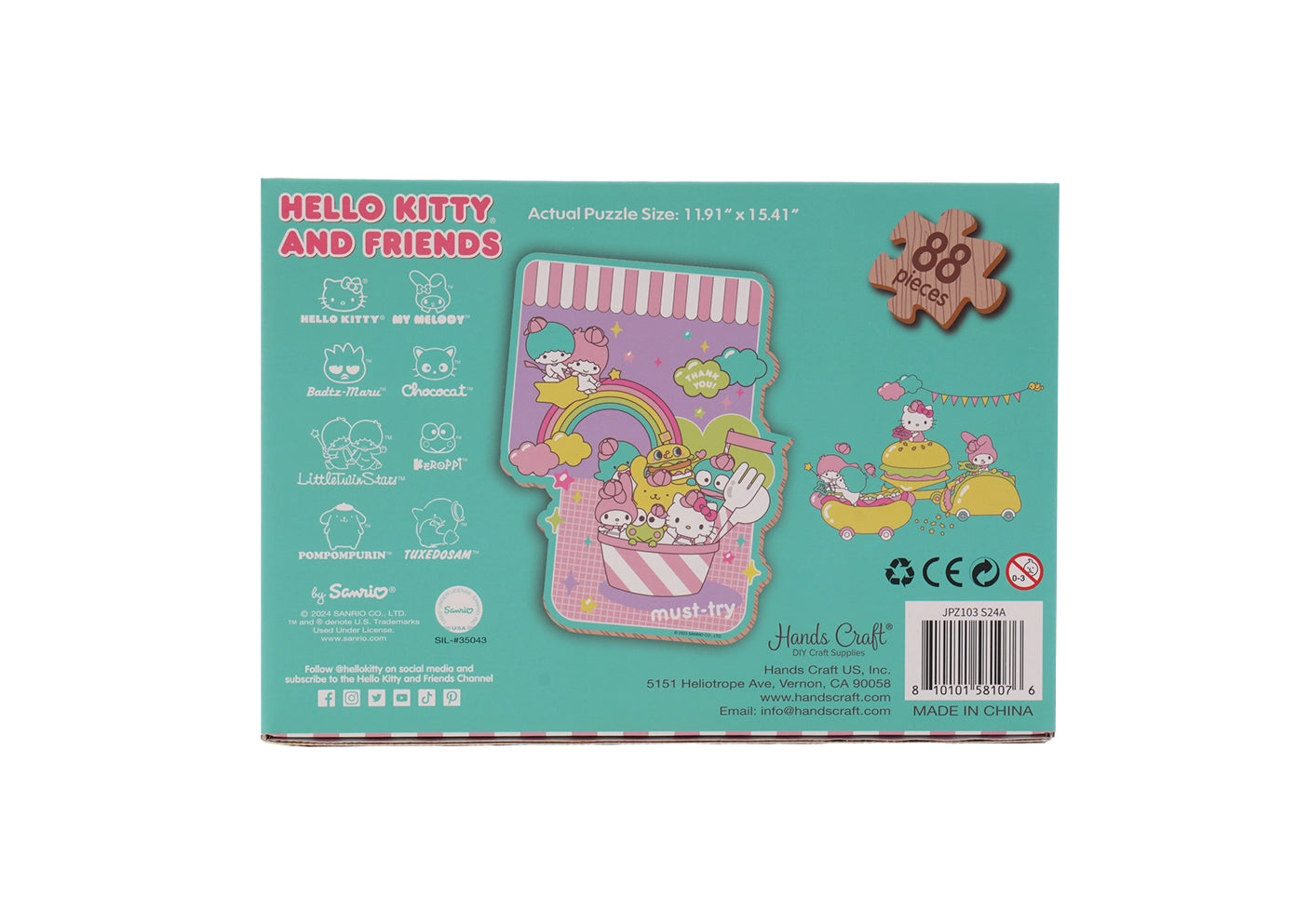 Hello Kitty Wooden Jigsaw Puzzle: Sanrio