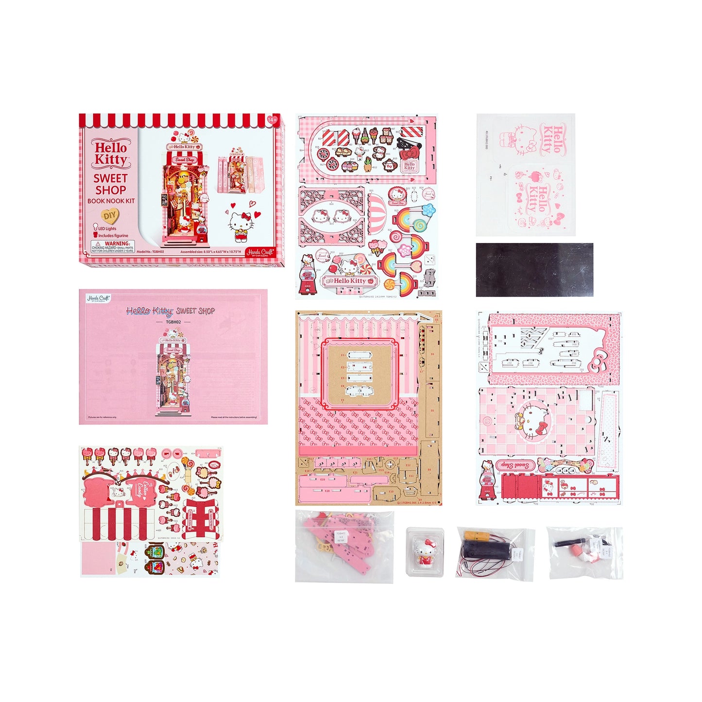 Hello Kitty® Sweet Shop - DIY Book Nook Kit (Miniature Candy Shop)