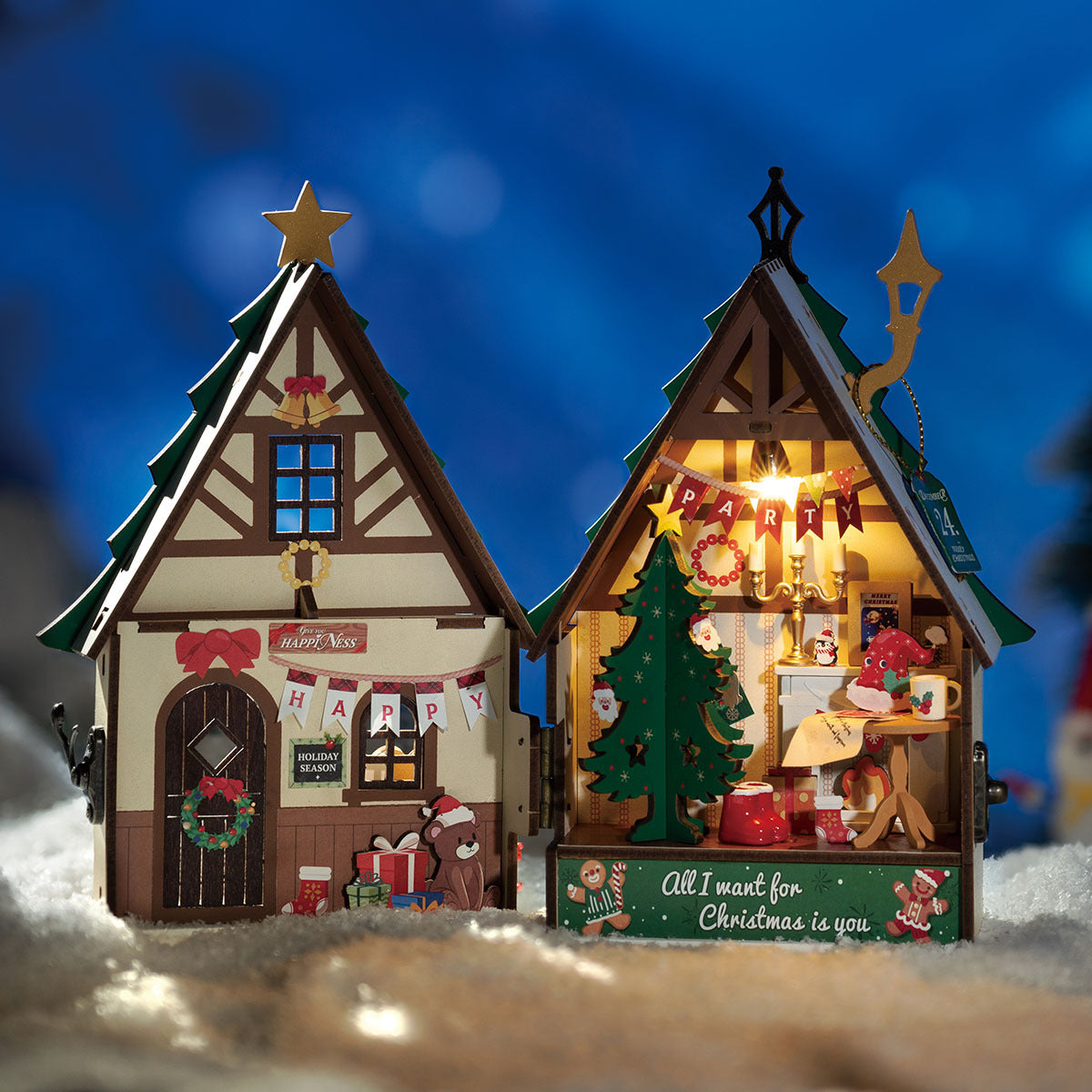 DIY Miniature House - Twinkling Christmas House