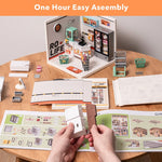 Super Creator Energy Supply Store Plastic DIY Miniature House Kit DW002