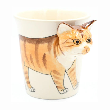 Orange Tabby Cat Mug 10 oz