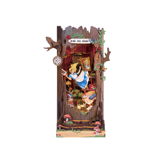 Fall Into Wonder - DIY Book Nook Kit (Alice in Wonderland Miniature)