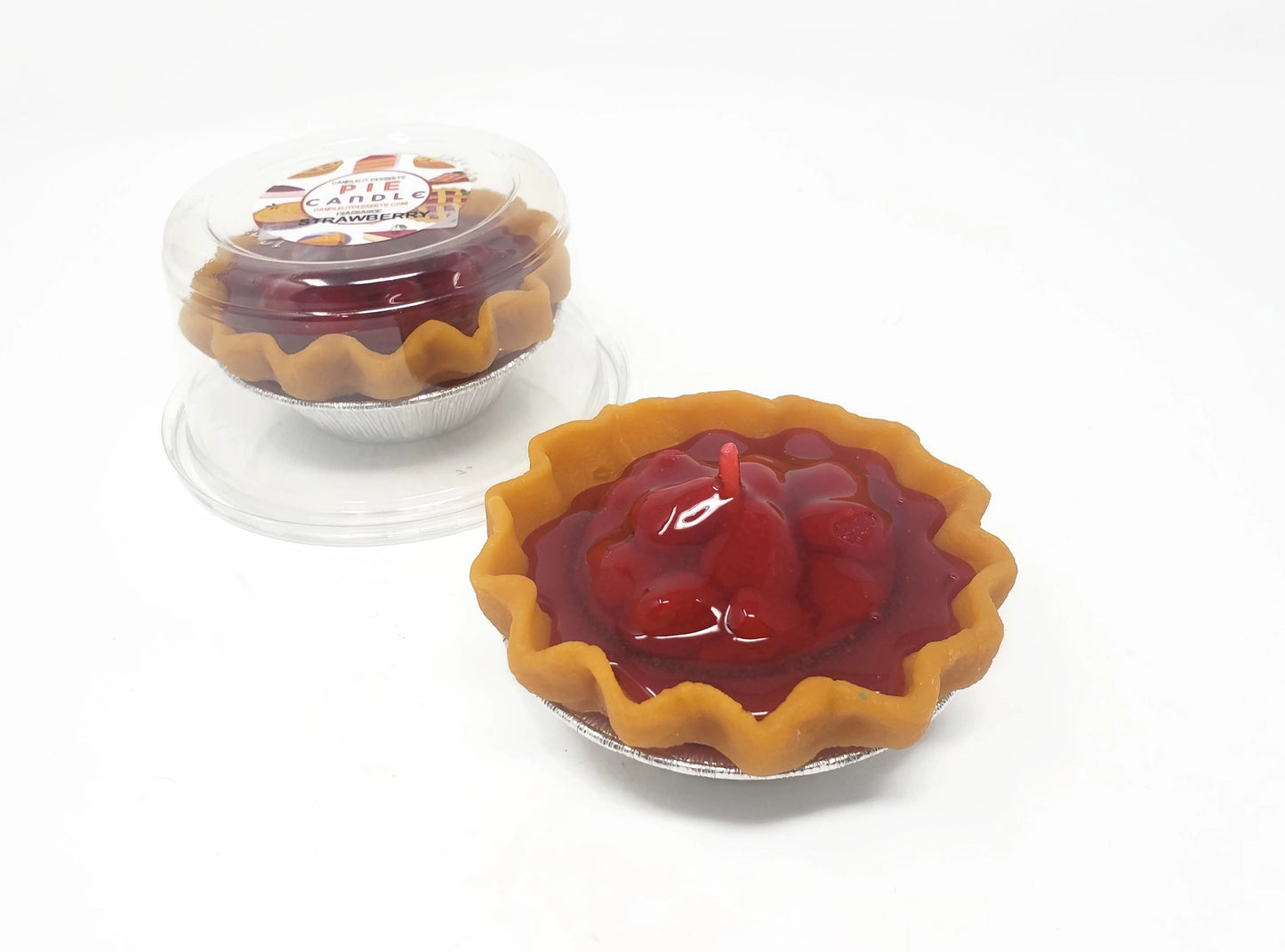 3" Strawberry Pie Candle