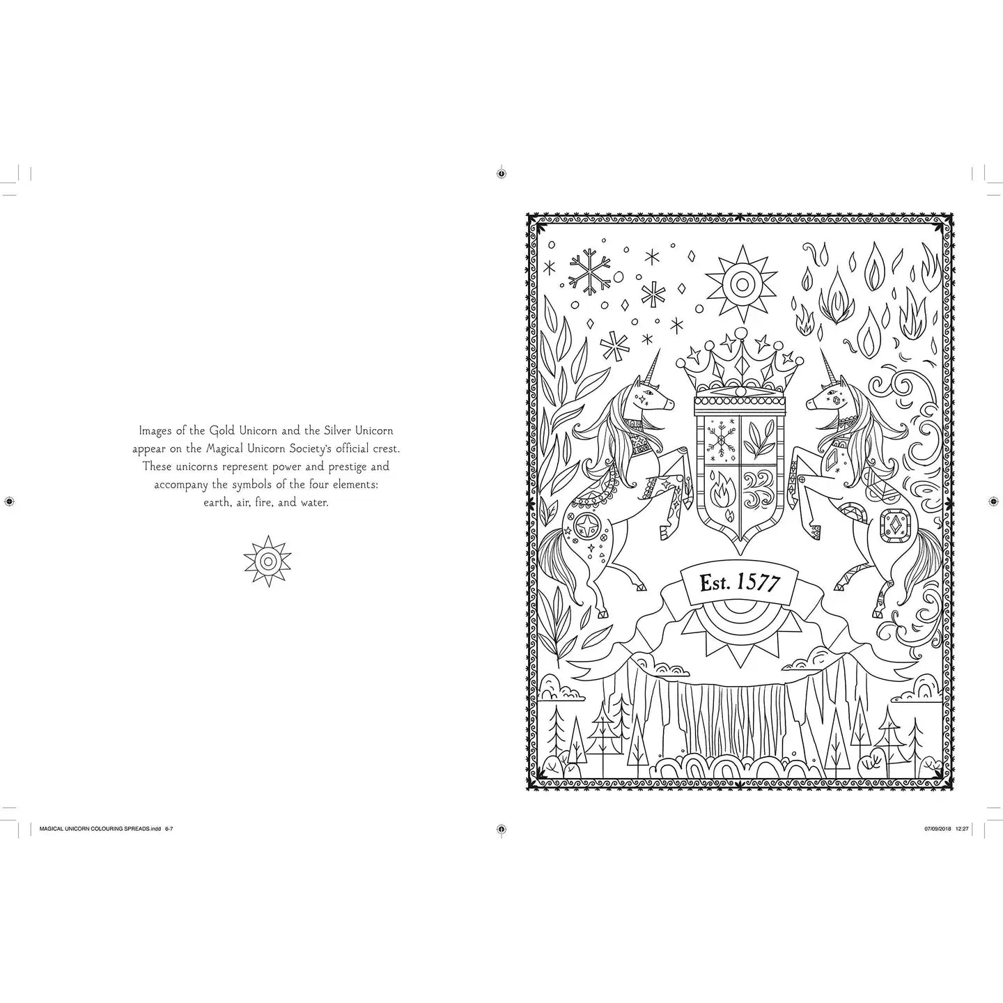 Magical Unicorn Society Official Coloring Book